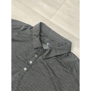 Men's Kuhl Gray Short Sleeve Hiking Outdoor Polo Shirt 2XL